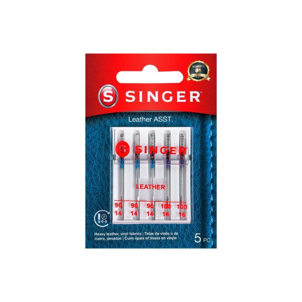 Singer Agujas para Cuero Tamaño 90/14, 100/16  5 Unidades